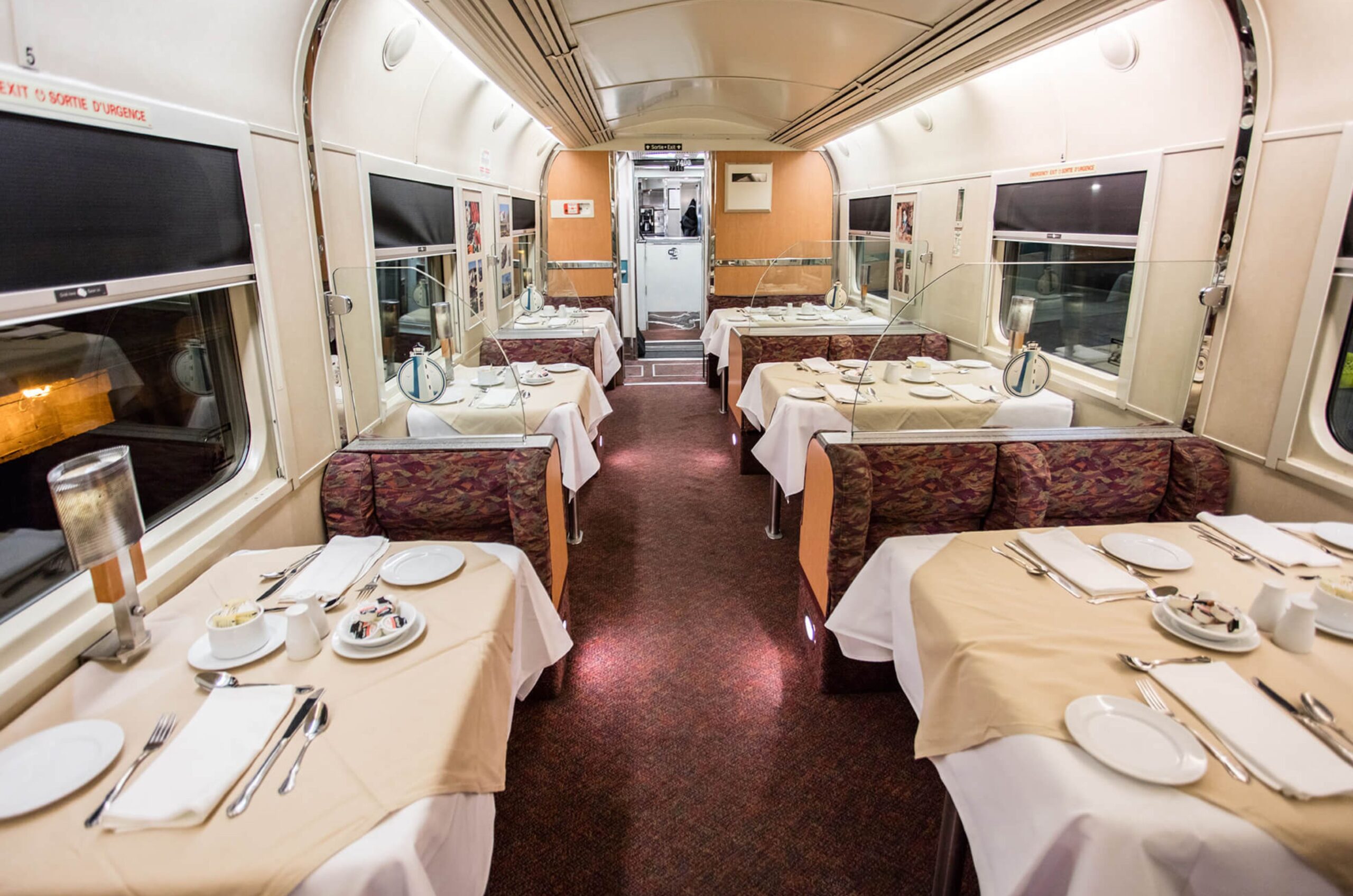 ViaRail The Canadian Dining Car
