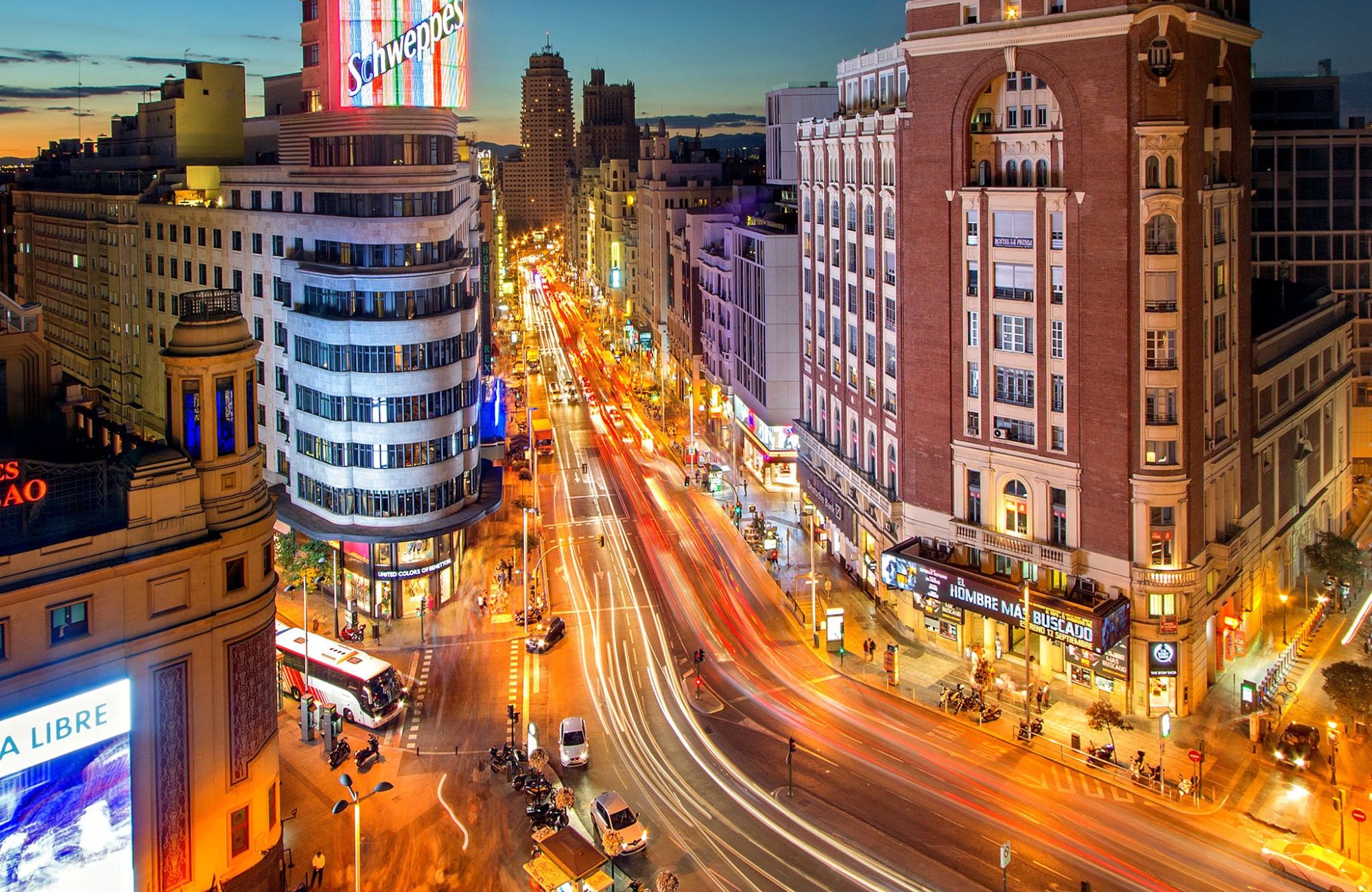 Madrid Night Driving